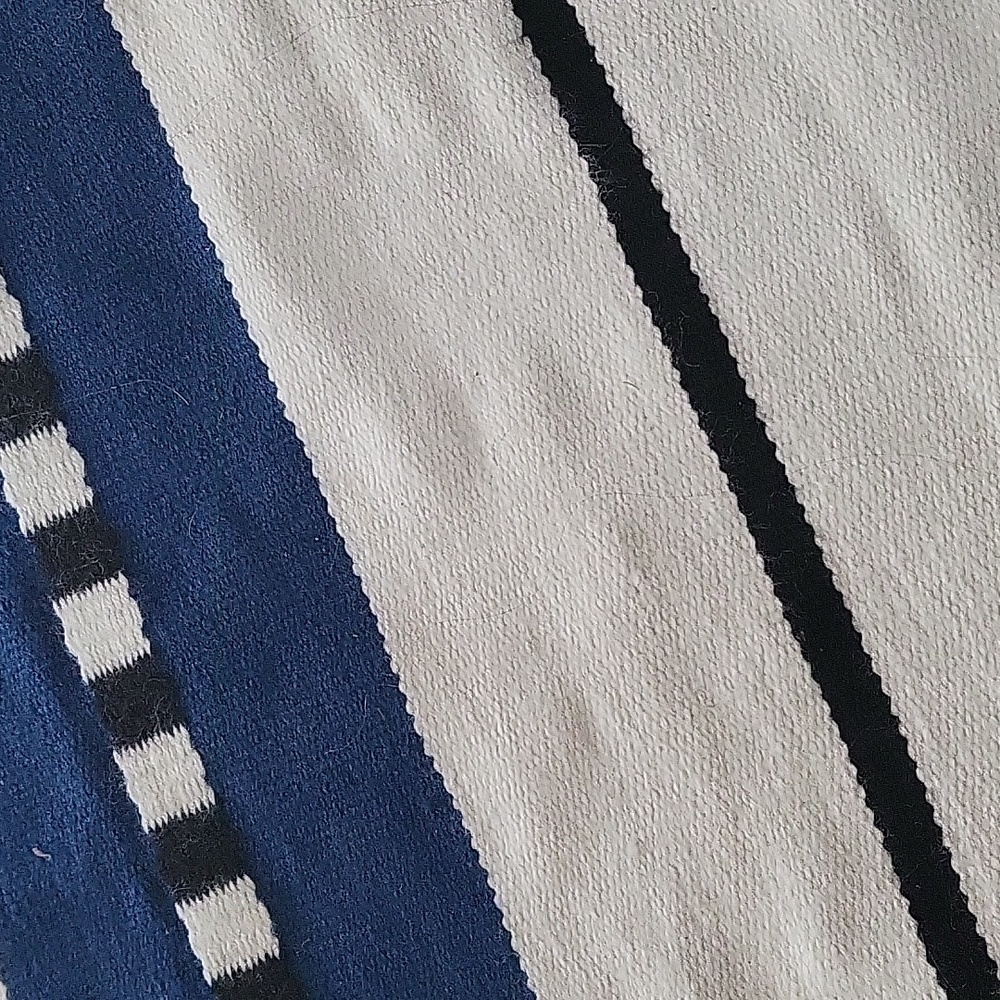1 Ballard Designs Sorento Performance Rug Blue and White  199 - Picture 3 of 5